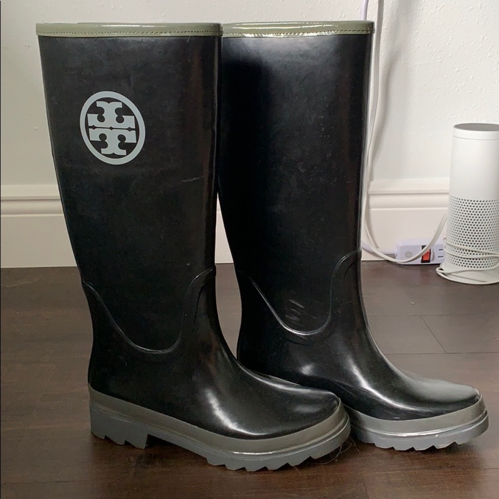 Tory Burch Tall rain boots! Sz8